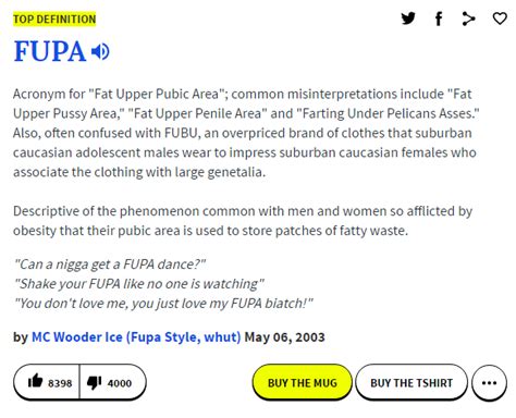 fupa urban dictionary|fuba urban dictionary meaning.